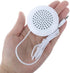 Portable 3.5mm Mini Pillow Speaker, Outdoor Stereo Speaker for iOS, Android, MP3, MP4, White