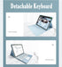Keyboard Case with Removable Bluetooth Keyboard for iPad 9th 8th 7th Gen 10.2"/Air 3rd Gen Pro 10.5", Blue