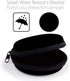 Tangseajiao 1 Pc Black Mini-Portable Hard Shell Earbuds Case, Round Earphone Carrying Case Storage Bag, Hard EVA