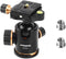 Pergear TH3 Pro DSLR Camera Tripod Ball Head, 8KG Capacity, 360° Swivel, Metal Build, Fine Tuning Damping