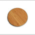 Generic Wireless Charging Pad with Bamboo Top Surface, Silver Frame, No Cable