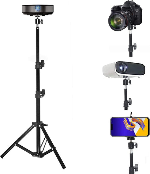 Coret Projector Floor Stand, Portable Tripod Mount - Folding Stand for Projector, Camera,
