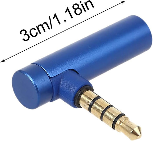 ZSYTF 90 4 3.5mm MP3 Metal Degree L Poles Male To Female AUX Headphone Adapter Connector For Mobile Phone Tablet Player