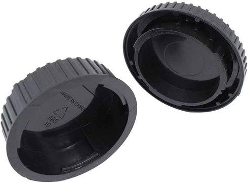 Front Body Cap and Rear Lens Cap Cover for Nikon D7500 D7200 D7100 D7000 D5600 D5300 D5200 D5100 D3500 D3400 D3300 D3200 D3100 D850 D810 D800 D750 D600 D90 D80 More Nikon F Mount DSLR and Lens