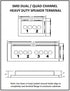 SMD 2 Channel Speaker Terminal, Stainless Steel