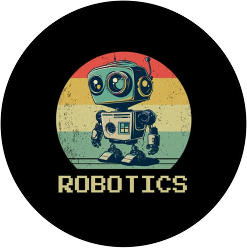 Retro Vintage Robot: Robotics Engineer Engineering PopSockets Standard PopGrip