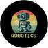 Retro Vintage Robot: Robotics Engineer Engineering PopSockets Standard PopGrip