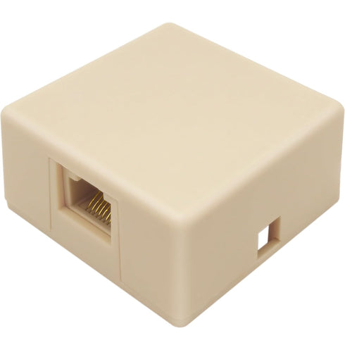 RJ31X Phone Jack Terminal Block with Shorting Bar, Surface Mount 8 Screw Terminals to RJ31X 8P8C Female