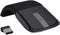 Dpofirs 2.4GHz Foldable Arc Touch Mouse, USB Receiver for Computer Notebook, Black