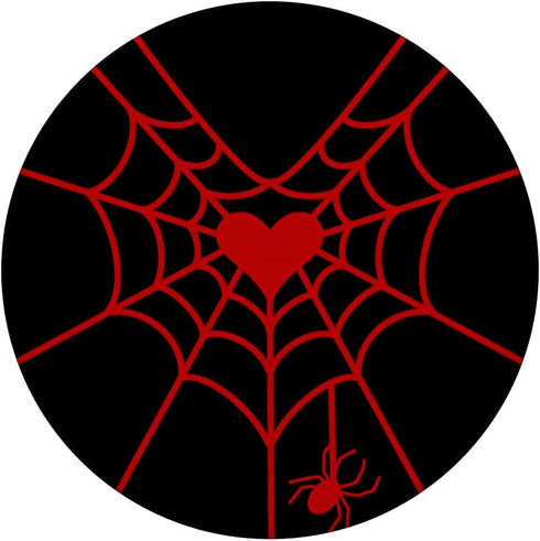 Emo Valentine’s Day Heart Spiderweb Gothic Alt Aesthetic PopSockets Swappable PopGrip