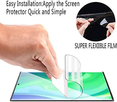 HPTech 2-Pack Screen Protector for Samsung Galaxy Note 20 Ultra, Full Coverage PET Film, HD Clear, Bubble Free