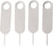 Mikikit 100pcs Universal Sim Tray Eject Pin Tool for Mobile Phones, Hard