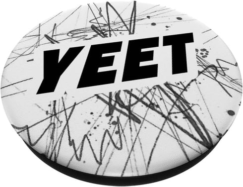 Yeet Meme Black and White Abstract Pattern Boys PopSockets PopGrip: Swappable Grip for Phones & Tablets