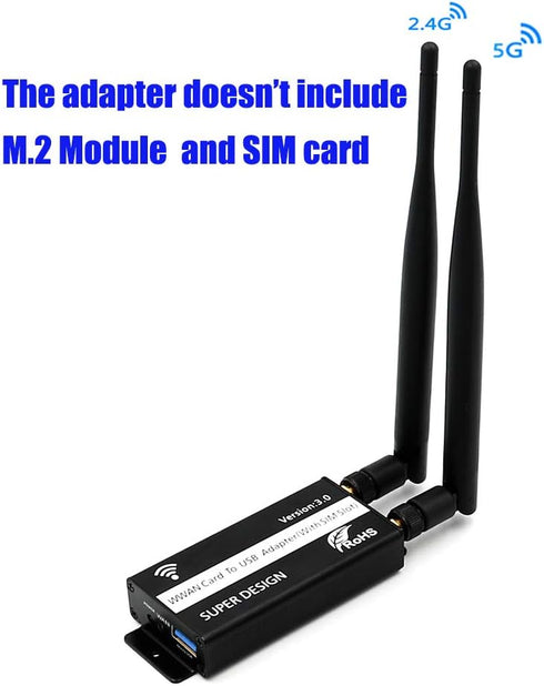 Mustpoint NGFF(M.2) to USB 3.0 Adapter with SIM Card Slot for WWAN/LTE/4G Module