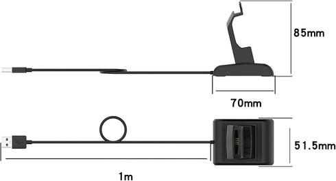 3.2 ft Wire USB Charging Dock Stand for ULT-G Golf Watch, Fast Charging Cable Compatible for TEC ULT-G Smart Watch