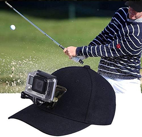 Baseball Hat Compatible with Smartphone or GoPro Camera Head Mount for Any Cell Phone or Action Camera