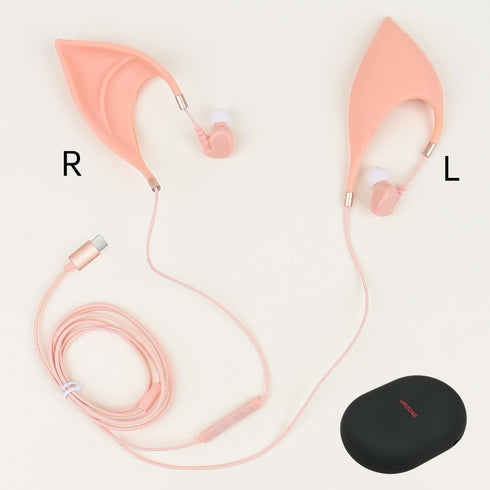 URIZONS Elf USB C in-Ear Headphones for Children, Elegant Design of Elf Ears Type C Earbuds for Huawei/Samsung