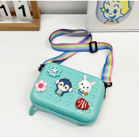 Kids Camera Case Compatible with GKTZ/Goopow/Mgaolo/CIMELR/Seckton/Desuccus/PROGRACE, Waterproof Large Capacity (Blue)