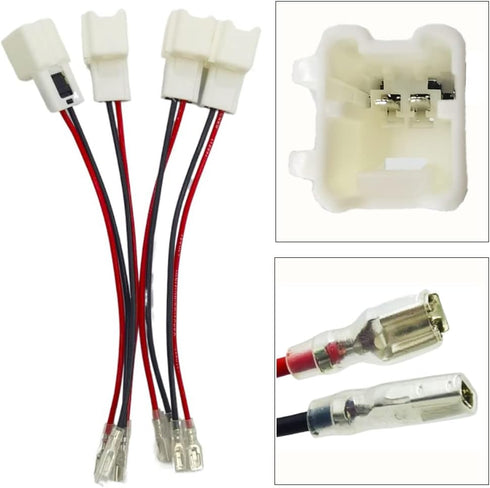 4 Pack Speaker Wire Harness Adapter Compatible with Nissan 2004-2021 Infiniti 2006-2018 Car Speaker Connector Harness Adapter by DSkoiph