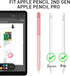 Delidigi Case for Apple Pencil Pro (2024) and Apple Pencil 2nd Generation, Gradient Color Silicone Protective Cover