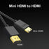 Seadream Mini HDMI to HDMI Cable - High Speed 4K 60Hz Ultra-Thin HDMI Male to Mini HDMI Male for Projector, Monitor,