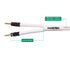 14AWG Speaker Wire Cable (15 Feet), Premium Heavy Duty Braided with Dual Gold Plated Banana Plug Tips, White