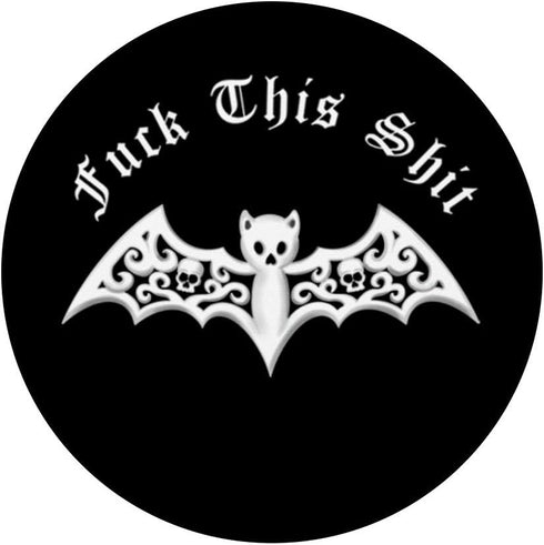 Fuck This Shit Gothic Bat Horror Psychobilly PopSockets Swappable Grip