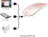 Rechargeable Bluetooth Mouse, Wireless for MacBook/MacBook Air/Pro/iPad, Laptop/Notebook/PC/iPad/Chromebook (Pink)