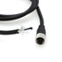 M12 Actuator Sensor Signal Cable A Coded 4 Pin Female Profibus Industrial Controls Automation Network Device Shield Cable to Flying Leads 1M/3.3FT