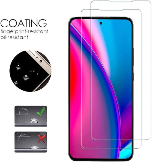 VIESUP (2 Pack) Tempered Glass Screen Protector for BLU G91S 2021, 9H Hardness, High Definition, No Bubble