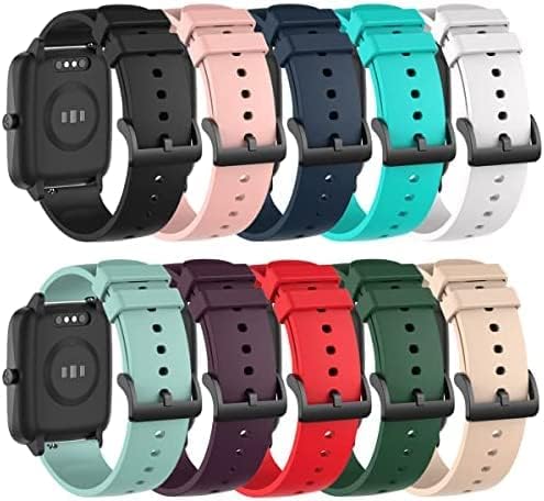 RuenTech Smart Watch Band Replacement for Nerunsa P66 Series, Waterproof Silicone Wristbands