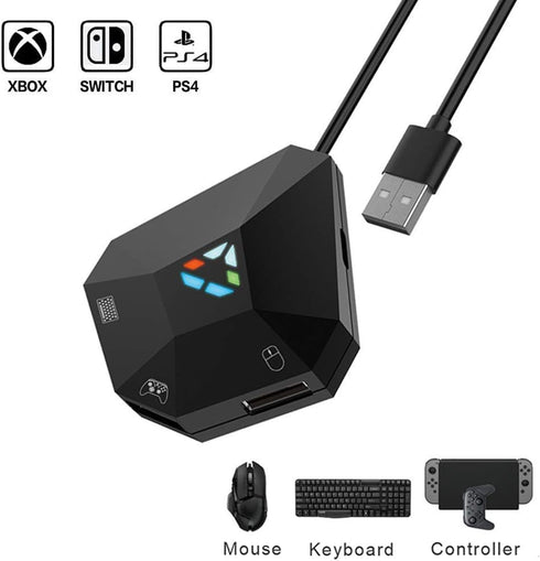 ciciglow Keyboard and Mouse Adapter for Switch, Converter for Xbox One, Xbox 360, Plug and Play