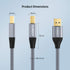 6.6FT 6.6ft SUNGUY USB Printer Cable USB A to B Printer Universal PC Cord Compatible for HP Brother Dell Epson
