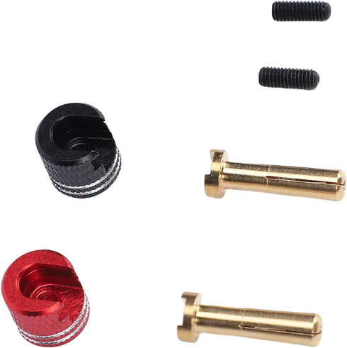 Set, 4mm 1/10 RC Heatsink Plug Alloy Banana Plugs with Stable Current Transfer and Aesthetic Design for RC Crawler Cars
