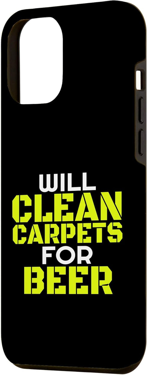 iPhone 15 Pro Max Funny Beer Drinking Carpet Cleaner Job Carpet Cleaning Case