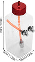 Lsaardth Airplane(300ml 15-26CC RC Fuel Tank -Remote Control Model Accessory Parts Transparent Plastic Fuel Tank for RC