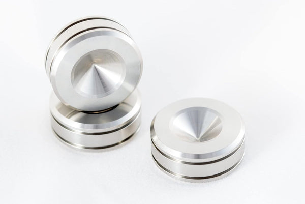 Juese Solid Stainless Steel Speaker Spike Pads Shoes - 25mm for Enhanced Stability