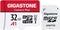 Gigastone Micro SD Card 32GB, Camera Plus, MicroSDHC Memory Card for Video Camera, Full HD, with Adapter