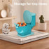 Novelty Toilet Shaped Cellphone Holder, Funny Phone Stand, Peacock Blue Stupid Gifts, Hilarious Cellphone Stand