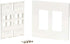 Tripp Lite 8-Port Universal Keystone Double-Gang Wall Plate - 2-Gang Faceplate, Adaptable, White