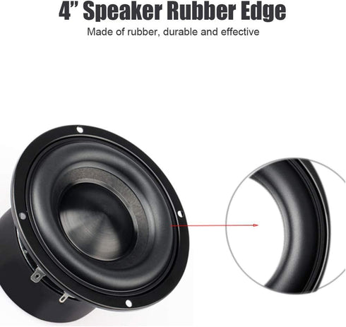 Speaker Surround Foam, Replacement Subwoofer Rubber Rim Circle for 4-inch Woofer Repair