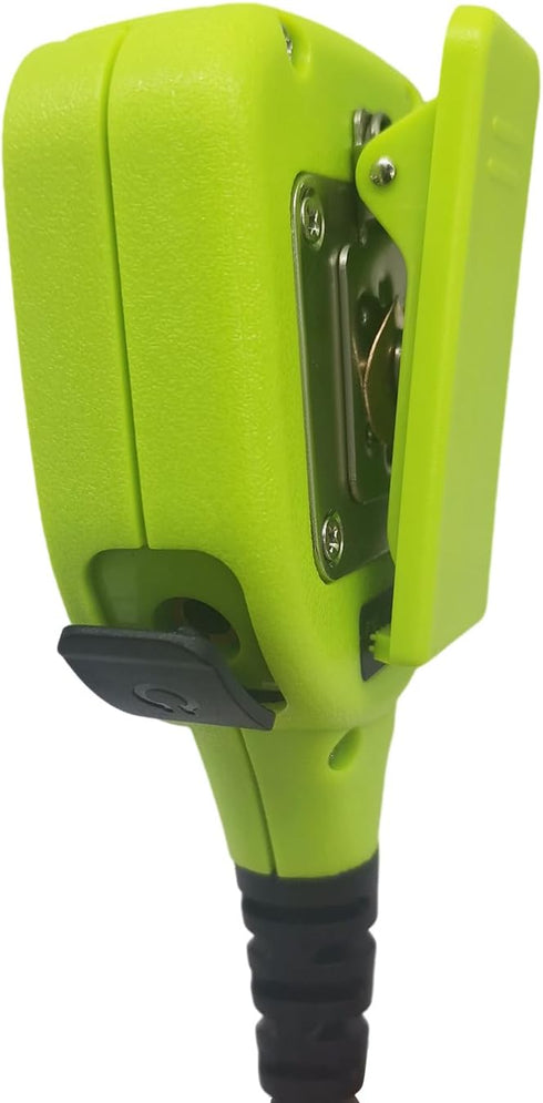 Waterproof Shoulder Mic with 3.5mm Earpiece - Walkie Talkie Lapel Microphone for Motorola Retevis Radio - Green