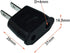 FILSHU (10 EU Euro Europe to US USA Power Jack Wall Plug Converter Travel Adapter Adaptor PCS)