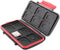 Memory Card Case, Water-Resistant Anti-Shock Holder for 12 SD SDXC SDHC + 12 Micro SD MSD TF Cards Storage Organizer