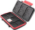 Memory Card Case, Water-Resistant Anti-Shock Holder for 12 SD SDXC SDHC + 12 Micro SD MSD TF Cards Storage Organizer