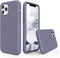 SURPHY iPhone 11 Pro Case, Thickened Liquid Silicone, 5.8 inches, with Microfiber Lining, Lavender Gray