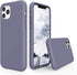 SURPHY iPhone 11 Pro Case, Thickened Liquid Silicone, 5.8 inches, with Microfiber Lining, Lavender Gray