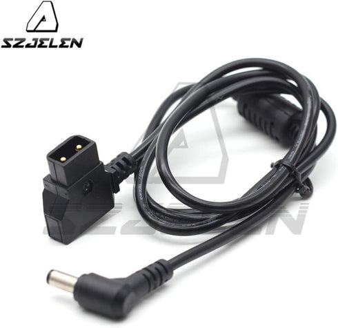 Right Angle DC Power Cable, D-Tap to 12V DC5.5X2.5mm for KiPRO LCD Monitor, DSLR Rig Power