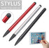GMBYLBY 2-in-1 Capacitive Resistive for Touch Screen Pen for All for Touch Screen Tablets Phones Silver Black Pen