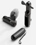 Gaiatop Portable Hand Held Fan, USB Rechargeable 2000mAh Battery, Foldable Mini Eyelash Fan for Girls, Travel (Black)